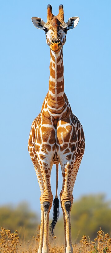 长颈鹿全身剪影1