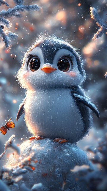 冰块上的小企鹅1