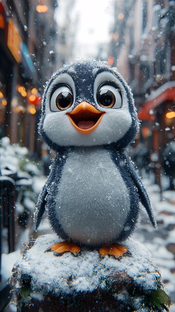 冰块上的小企鹅3