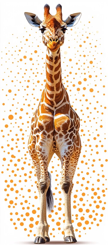 长颈鹿全身剪影2