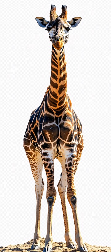 长颈鹿全身剪影3