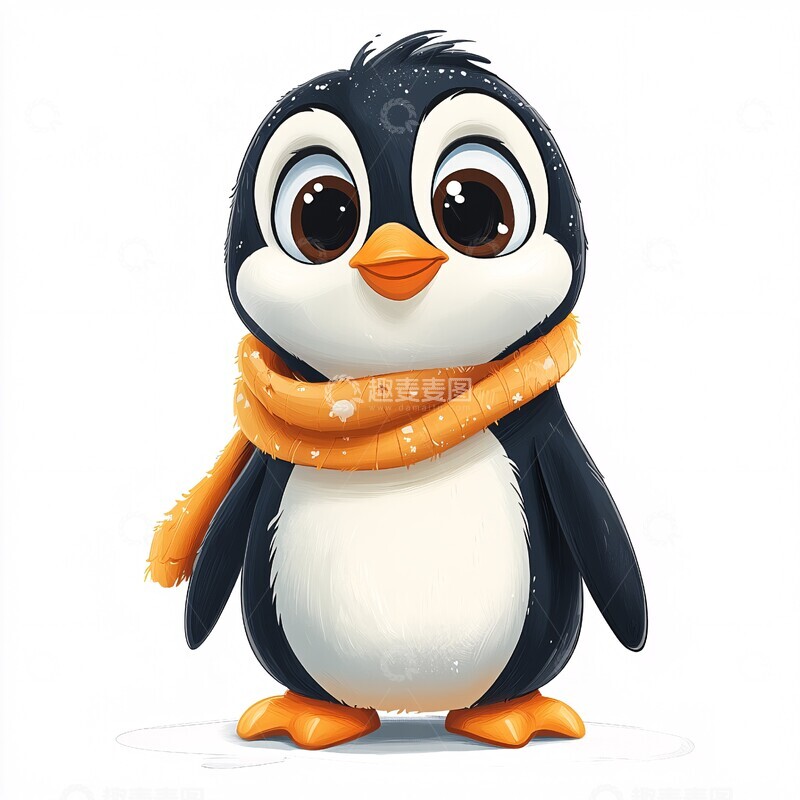 高清大图下载【趣麦麦图】企鹅手贺新年2