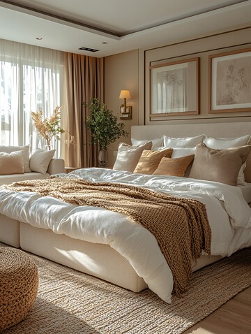 明亮阳光卧室布置1