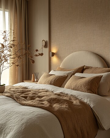 灰墙树影床头灯1