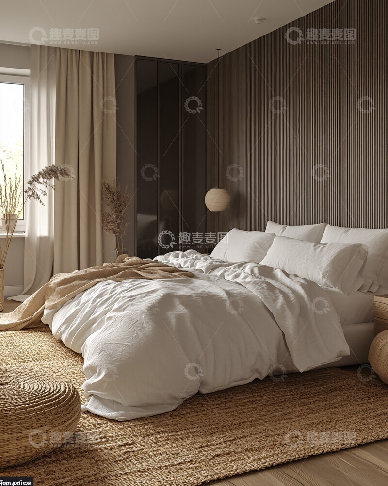 高清大图下载【趣麦麦图】白色简约卧室设计