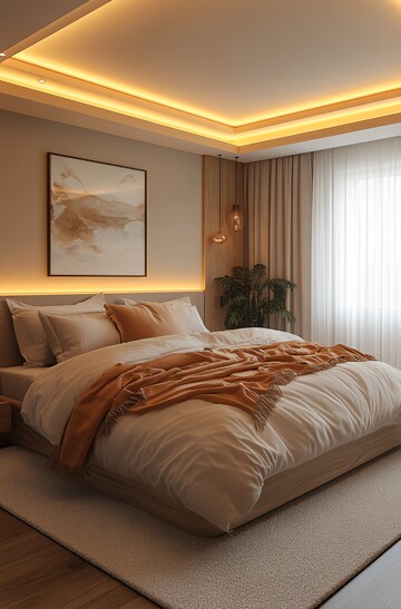 方形平顶卧室灯1