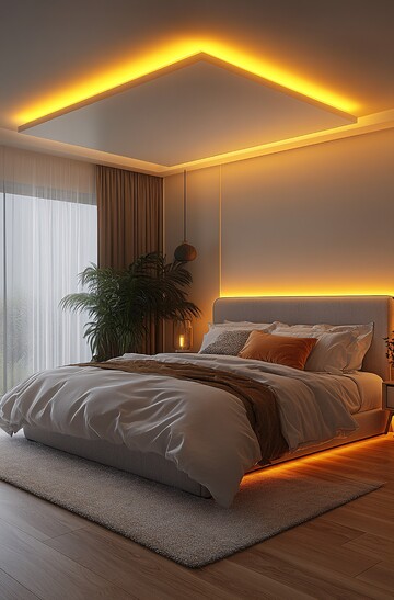 方形平顶卧室灯3