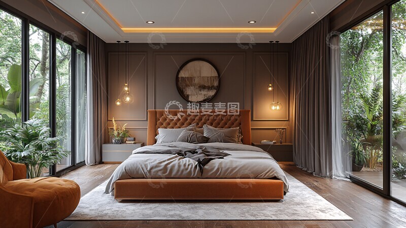 高清大图下载【趣麦麦图】优雅卧室设计1