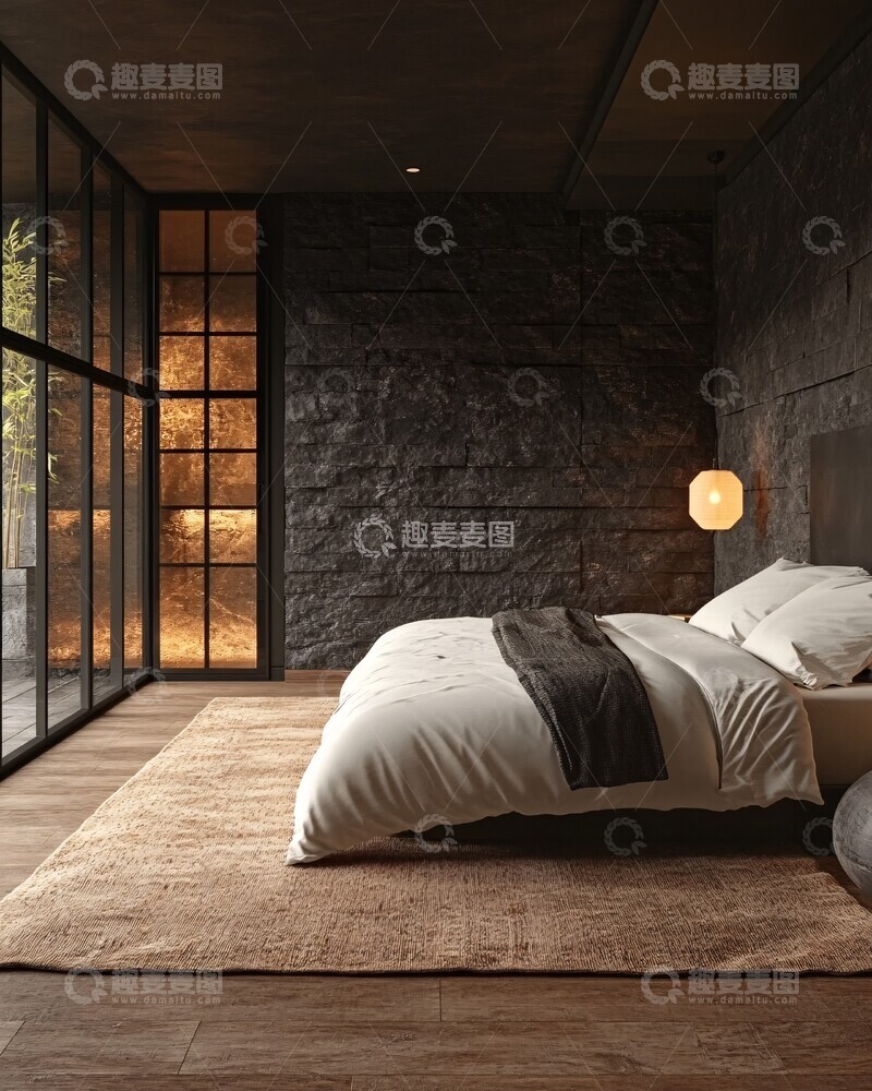 高清大图下载【趣麦麦图】白色简约卧室设计2