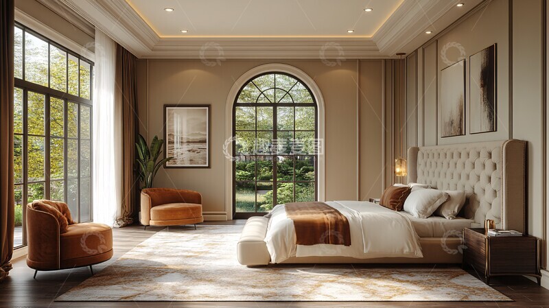 高清大图下载【趣麦麦图】优雅卧室设计