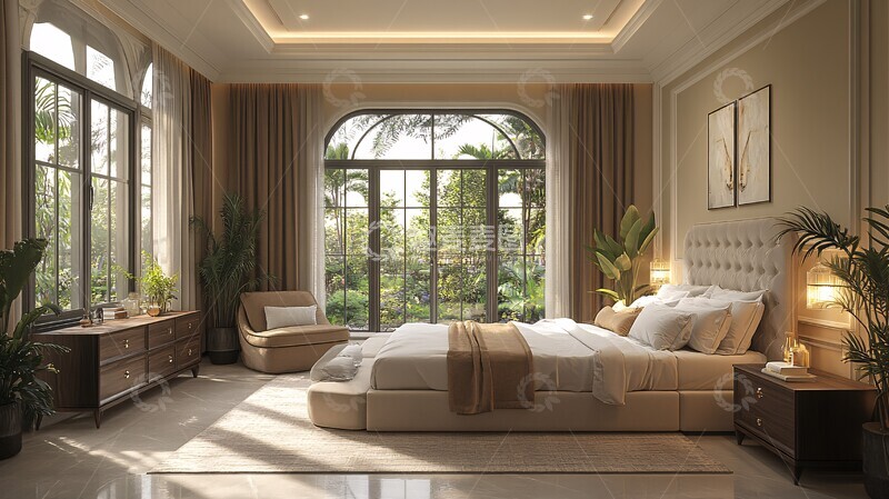 高清大图下载【趣麦麦图】优雅卧室设计2