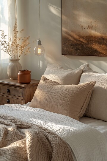 极简卧室墙面细节2