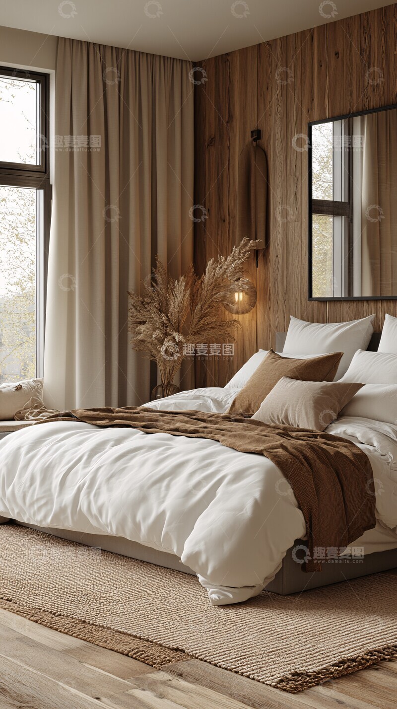 高清大图下载【趣麦麦图】现代简约卧室125