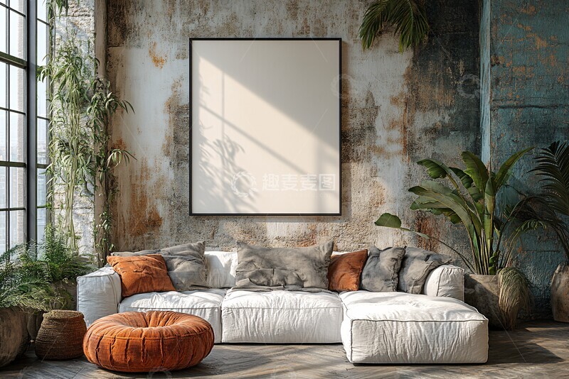高清大图下载【趣麦麦图】空框海报房间2