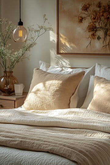 极简卧室墙面细节