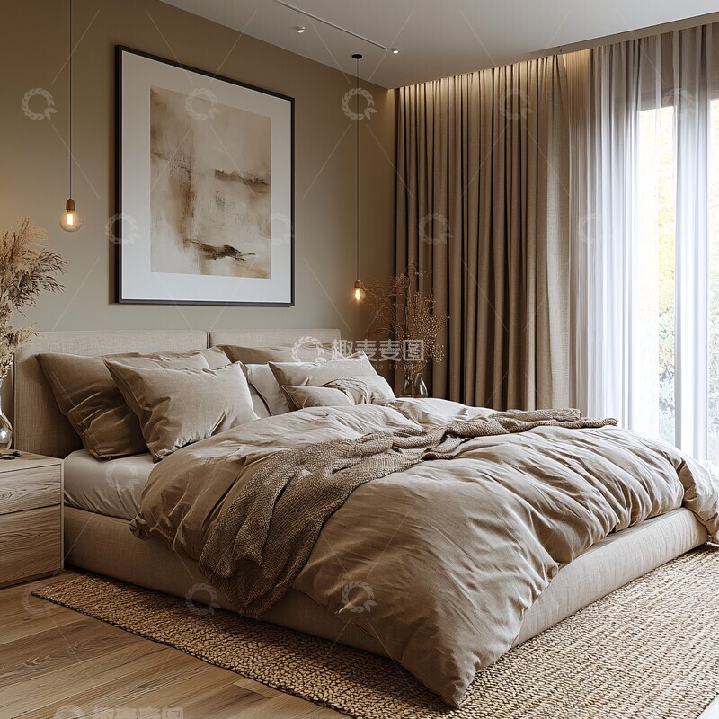 高清大图下载【趣麦麦图】贝赫斯风格卧室