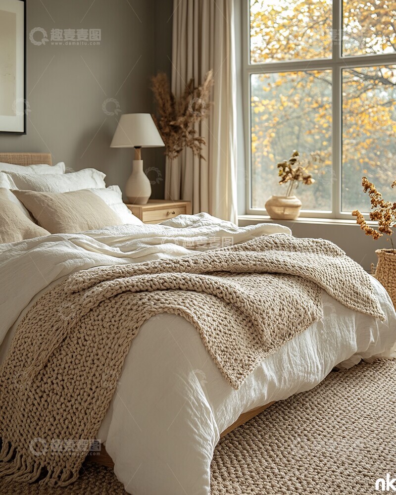 高清大图下载【趣麦麦图】秋日卧室氛围