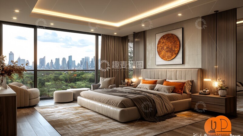高清大图下载【趣麦麦图】主卧套房设计