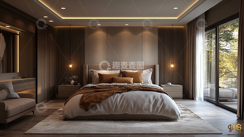 高清大图下载【趣麦麦图】主卧套房设计1