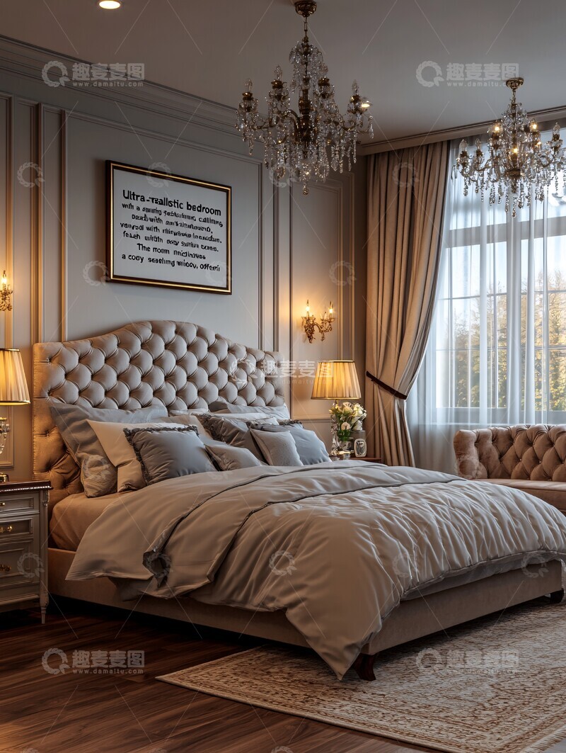 高清大图下载【趣麦麦图】奢华卧室设计19