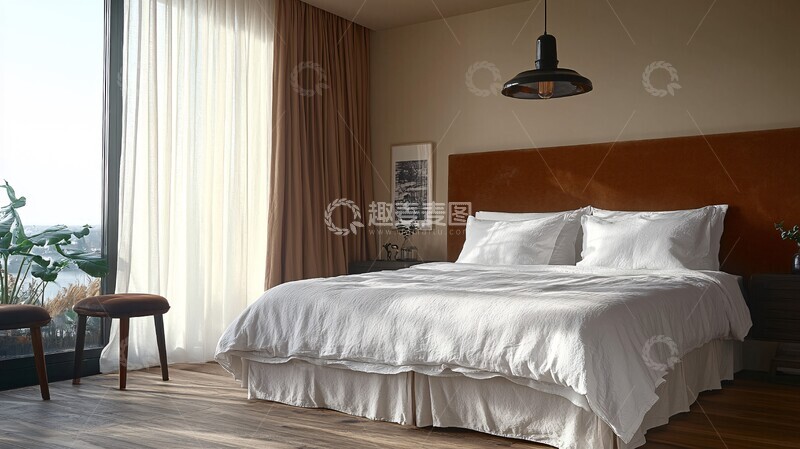 高清大图下载【趣麦麦图】简约卧室设计13