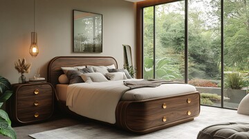 深色木质抽屉柜