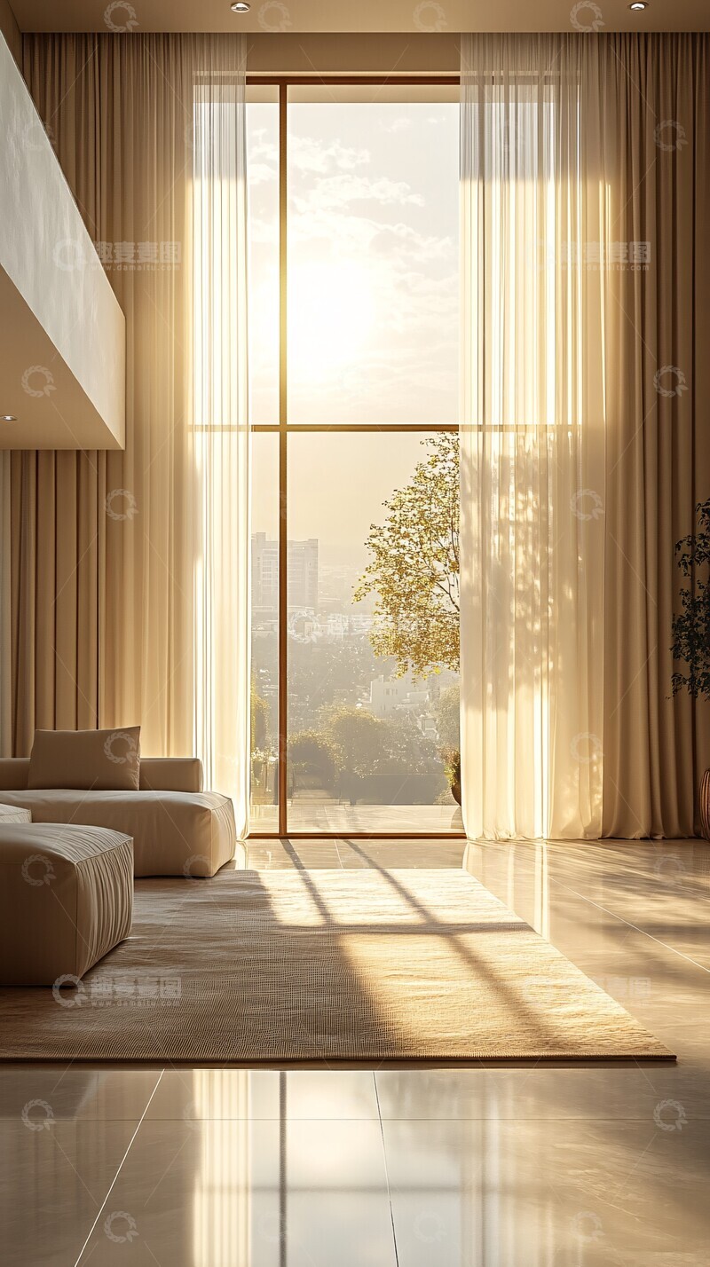 高清大图下载【趣麦麦图】窗帘展示效果