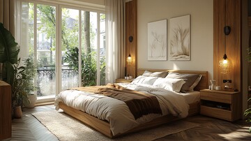 现代简约卧室130