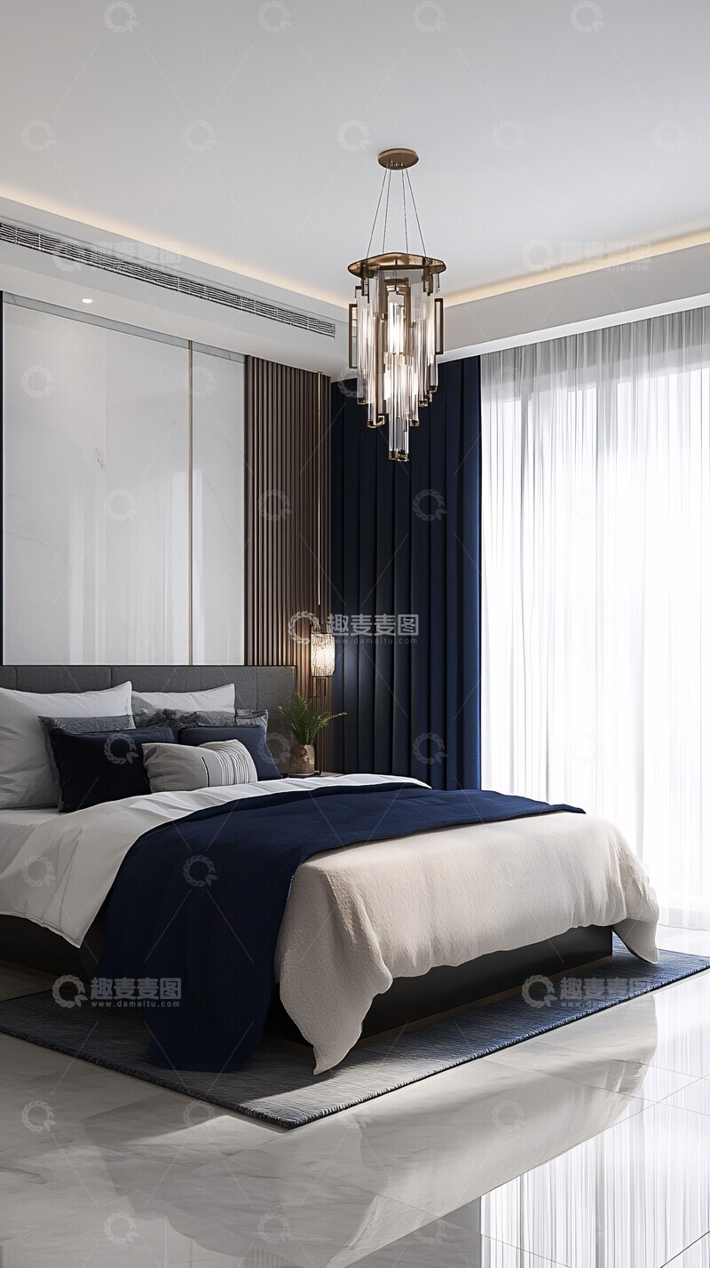 高清大图下载【趣麦麦图】中式卧室设计4