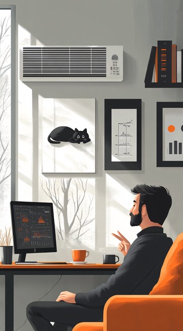 男子沙发电脑旁