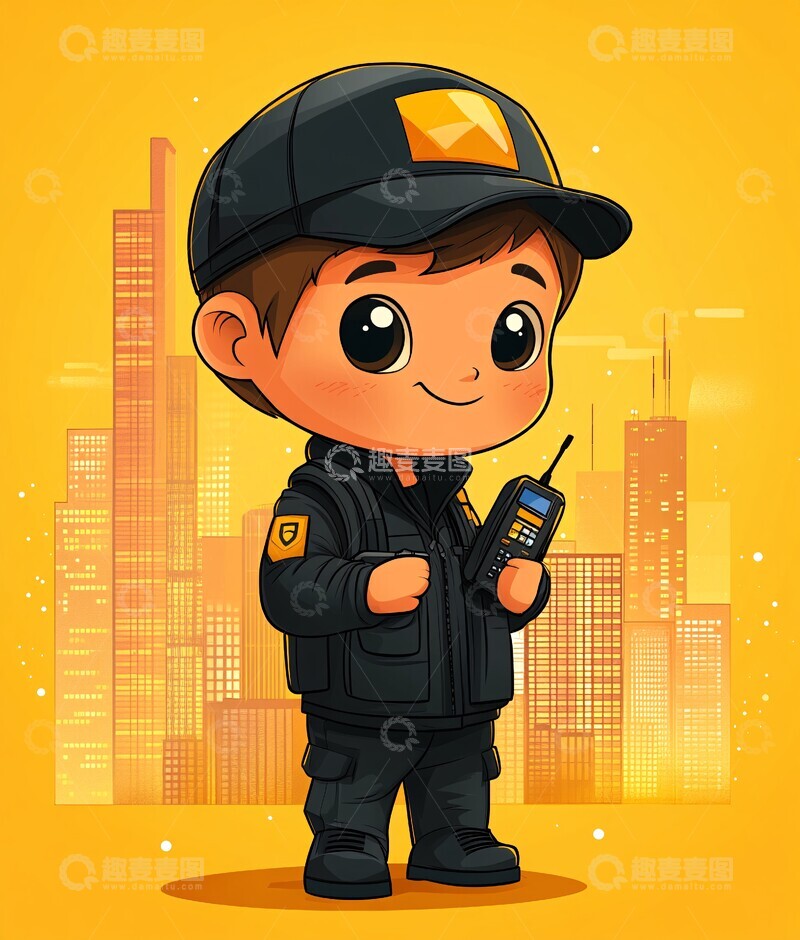 高清大图下载【趣麦麦图】安全卫士城市守望2