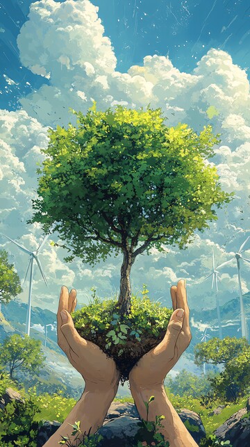 阳光树苗阳光树苗绿色