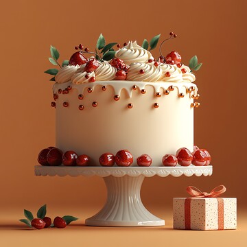 奶油蛋糕与礼盒2