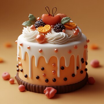 奶油蛋糕与礼盒1