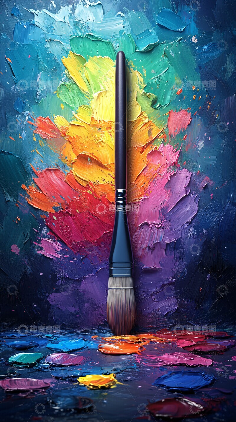 高清大图下载【趣麦麦图】多彩调色板多彩调色板画笔