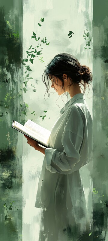 老师读书的场景2