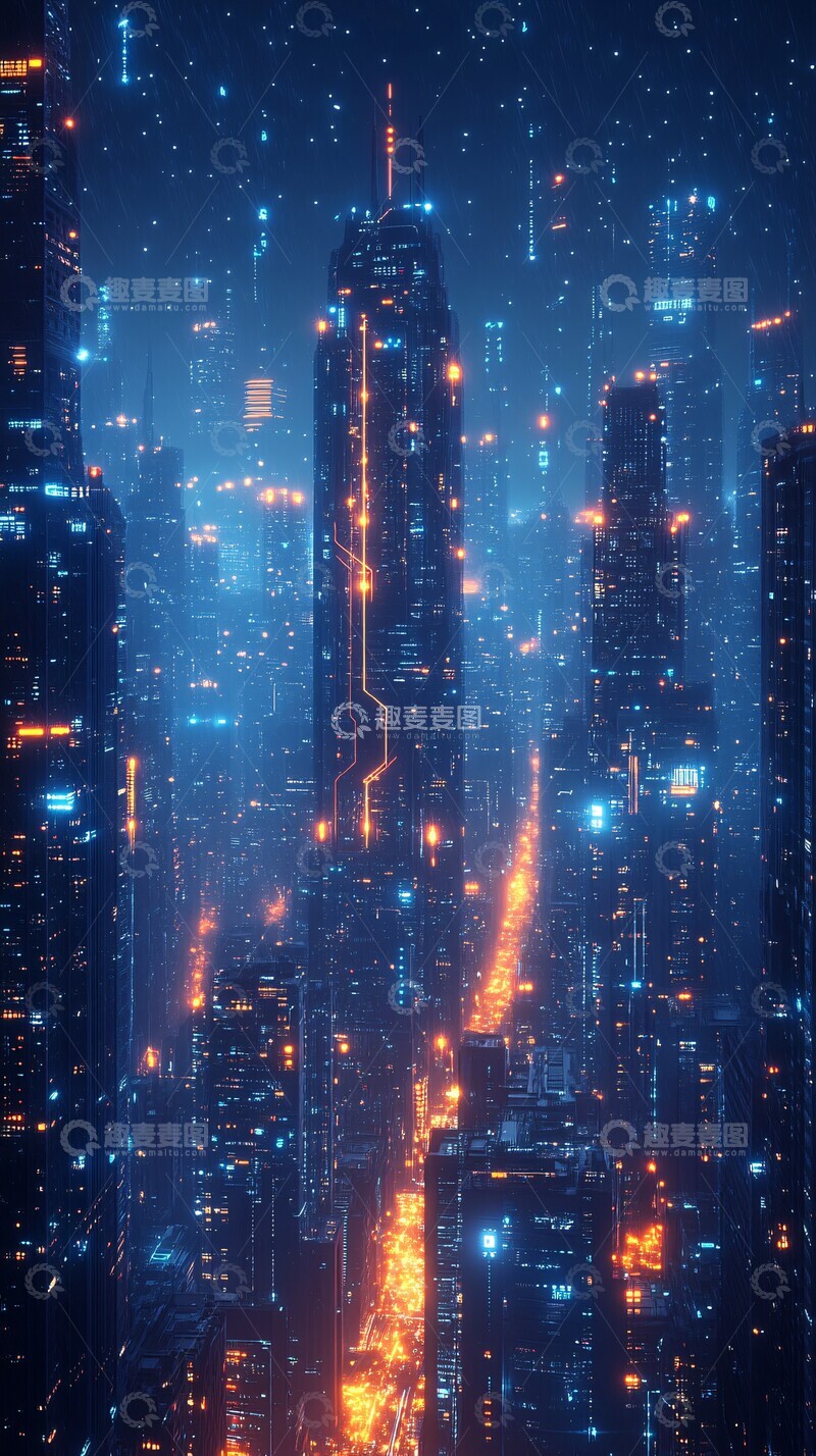 高清大图下载【趣麦麦图】未来科技城市198