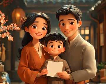 母亲与孩子的考试卷1