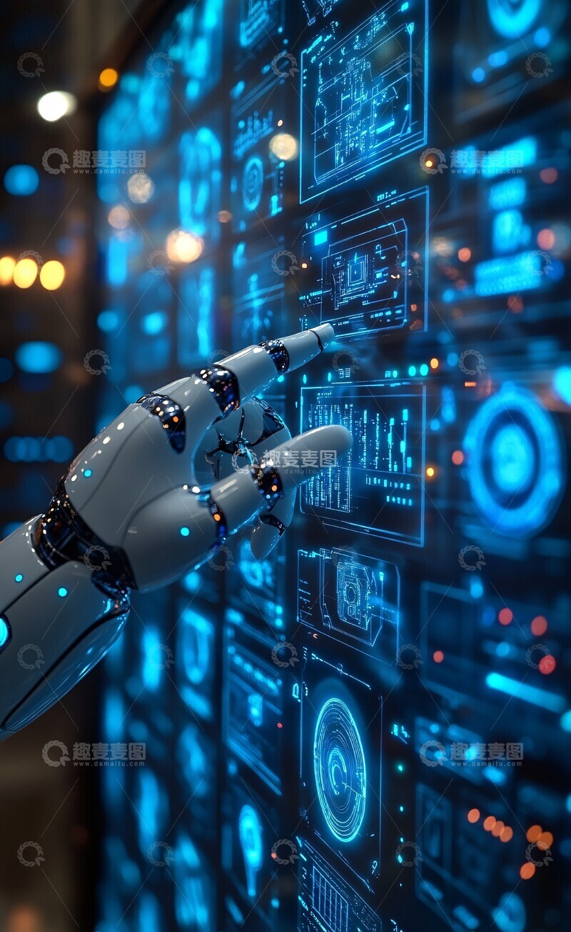 高清大图下载【趣麦麦图】机器人手指导数据1