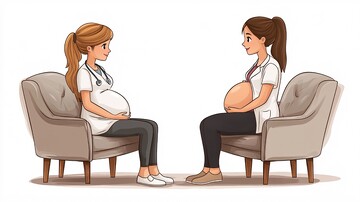 孕妇与医生孕妇医生医疗