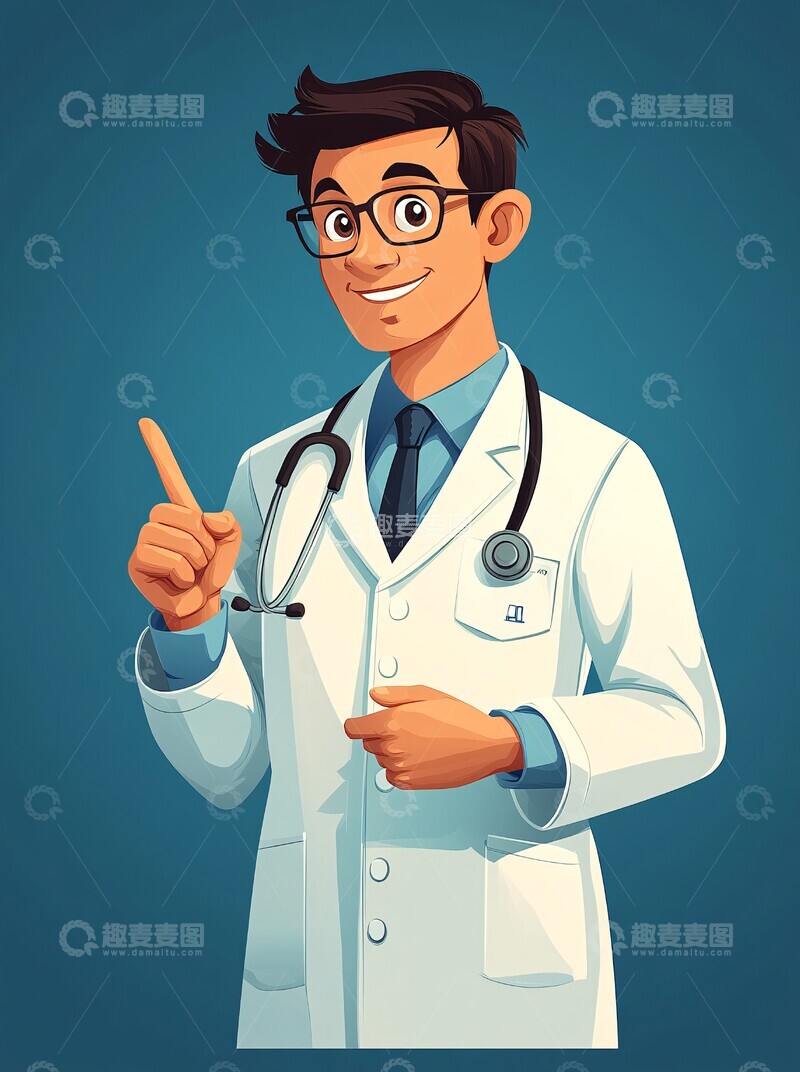 高清大图下载【趣麦麦图】医生白大褂演示2