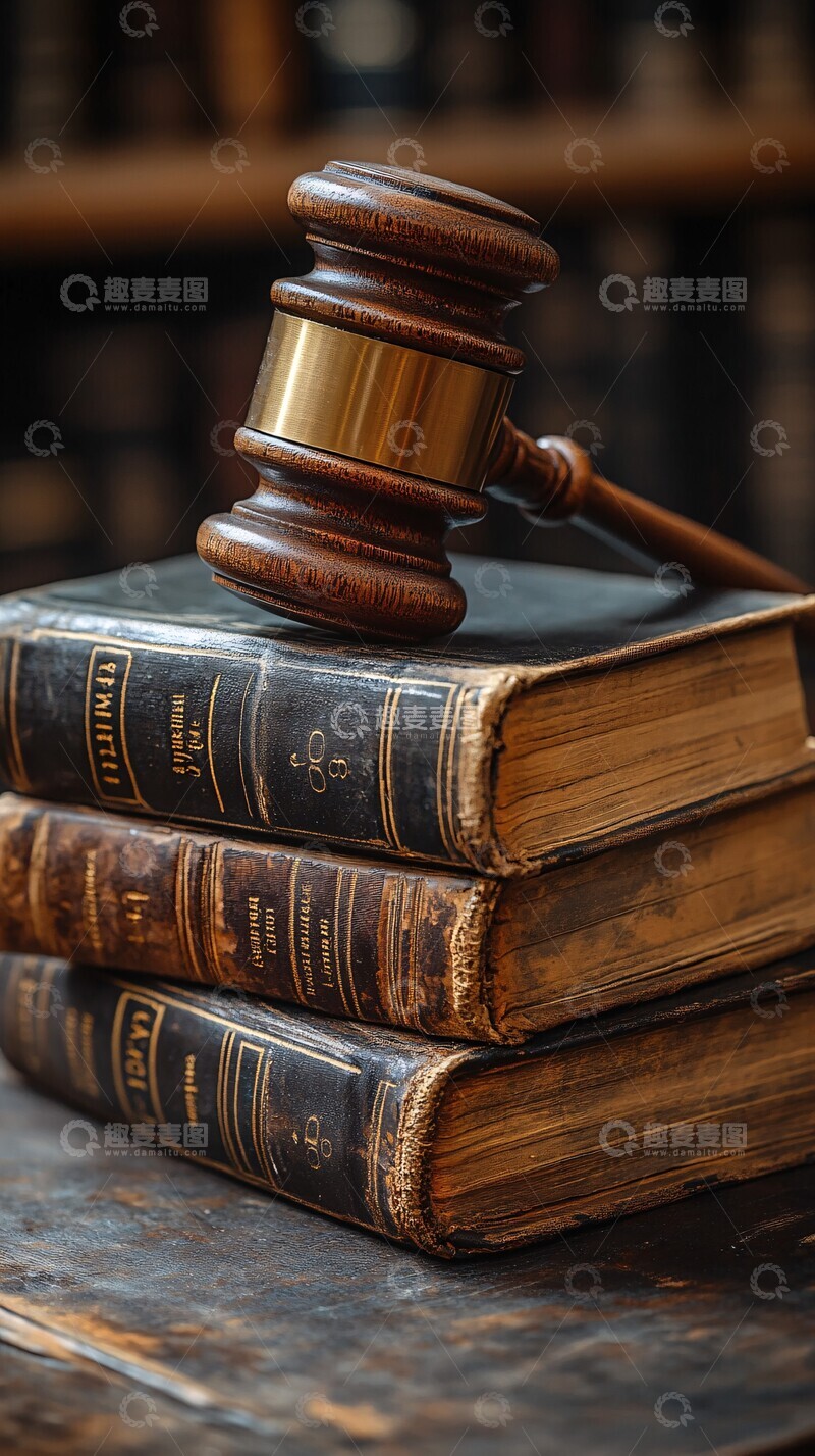 高清大图下载【趣麦麦图】法槌书籍特写3
