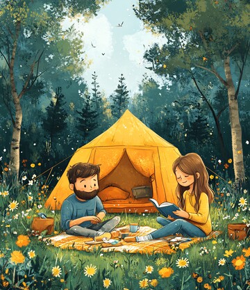 情侣野餐情侣野餐草地