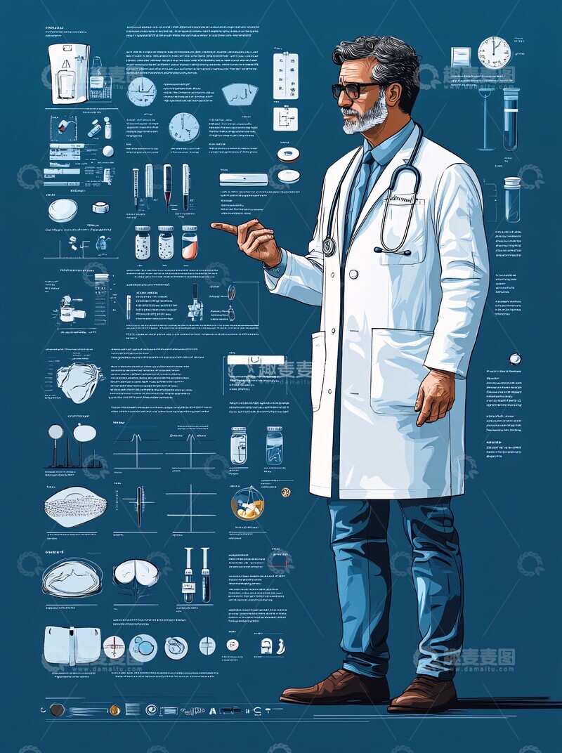 高清大图下载【趣麦麦图】医生白大褂演示
