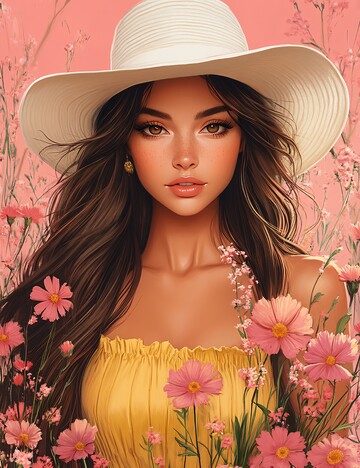 春日女士与花束2