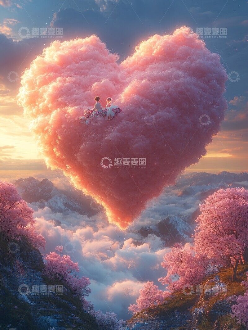 高清大图下载【趣麦麦图】甜甜的爱情天空2