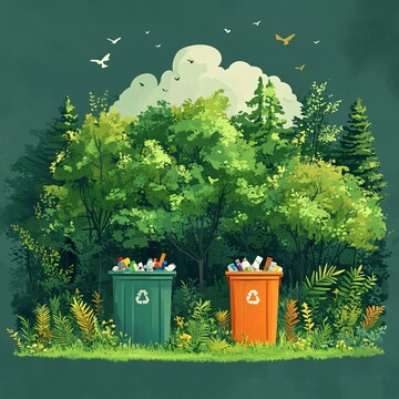 男子扔垃圾入户外箱