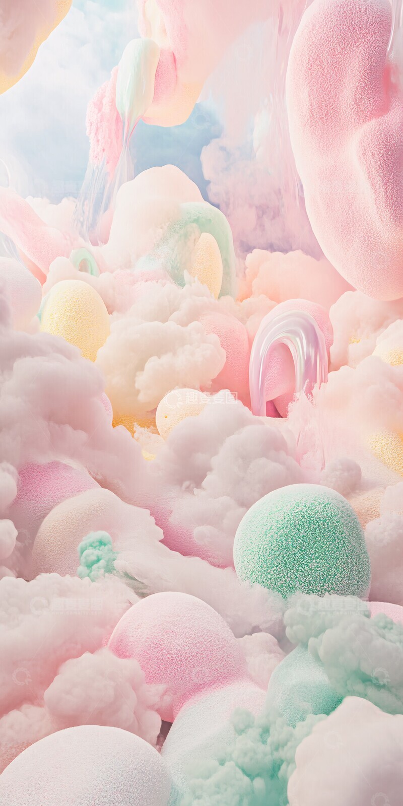 高清大图下载【趣麦麦图】棉花糖梦境棉花糖梦境世界1
