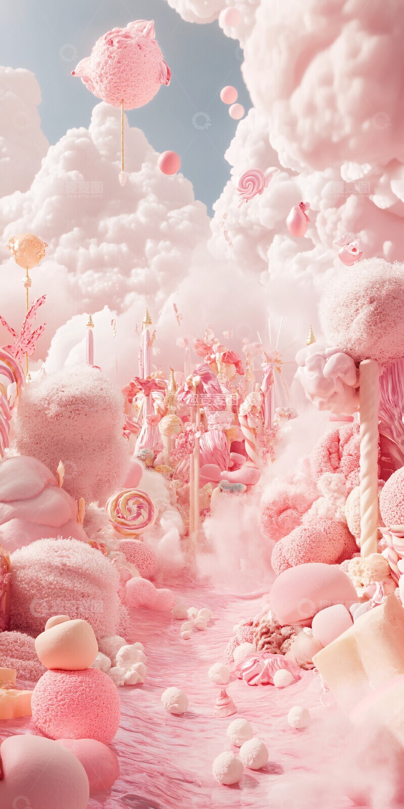 高清大图下载【趣麦麦图】棉花糖梦境棉花糖梦境世界