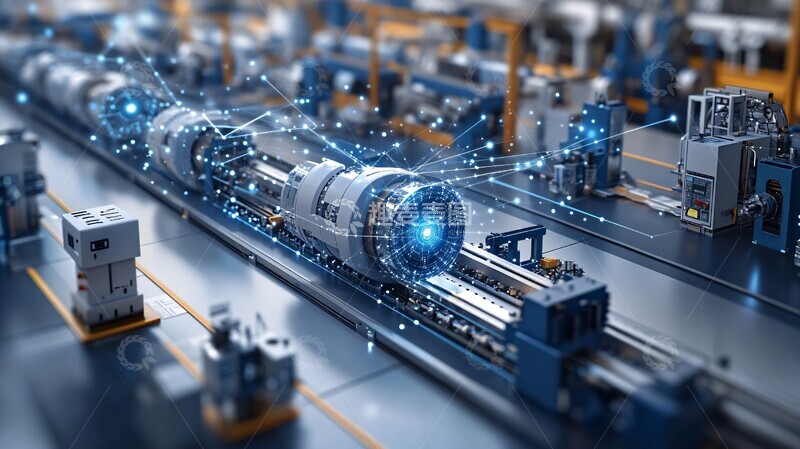 高清大图下载【趣麦麦图】工业数字线程数据流1